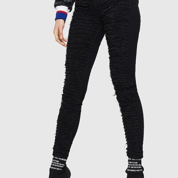 Brand New Diesel Jeans Size 30 DHARY Trashed Holed - Picture 8 of 10